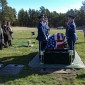 Honor Guard placed Casket